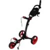 Axglo TriLite 3 Wheel Golf Trolley | Black/Red -Elite Golf Gear Shop Axglo TriLite Wheel Golf Trolley Black Red 102