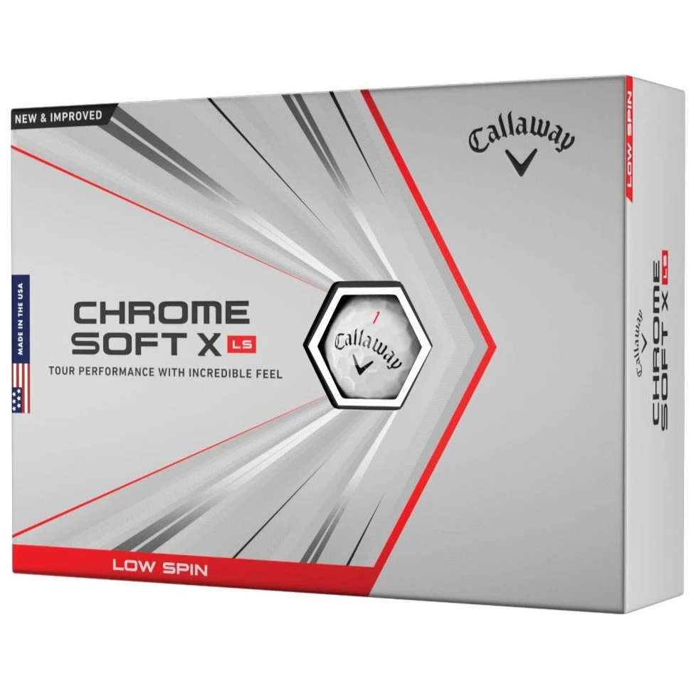 Callaway Chrome Soft X LS Golf Balls | White 3 Callaway Chrome Soft X LS Golf Balls | White