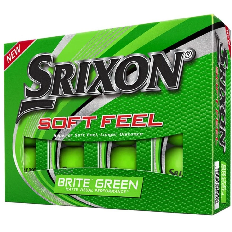 Srixon Soft Feel Brite Golf Balls | Green 3 Srixon Soft Feel Brite Golf Balls | Green