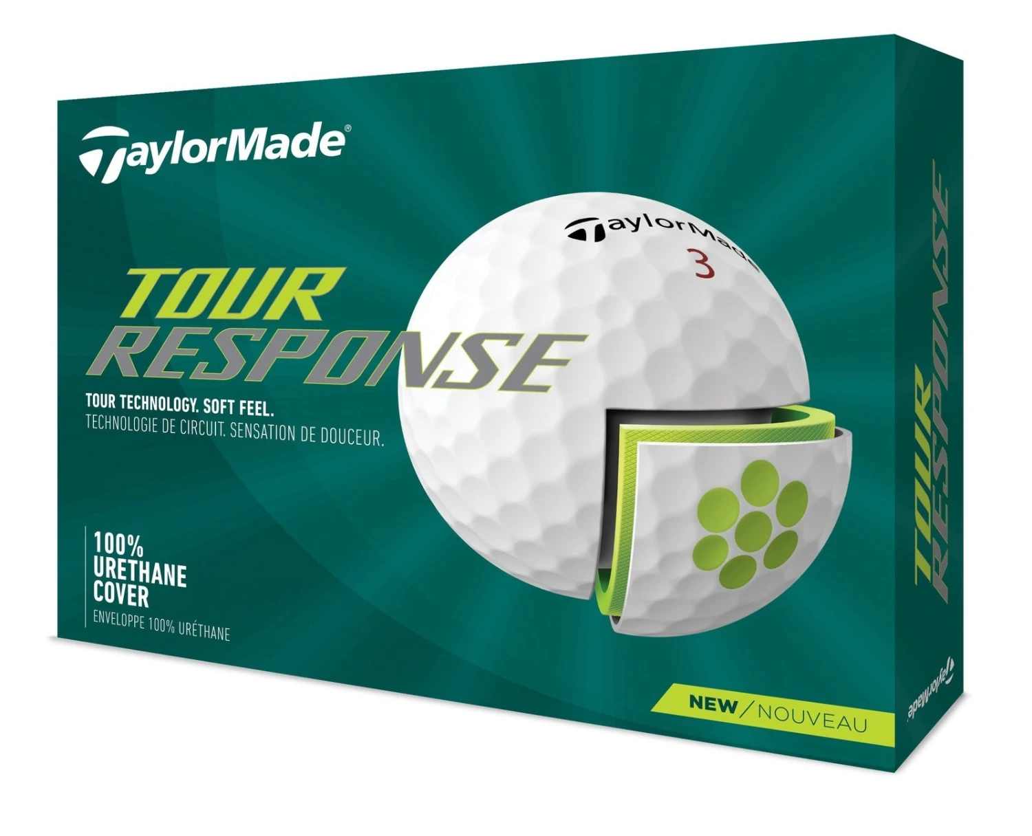 TaylorMade Tour Response Golf Balls | White 3 TaylorMade Tour Response Golf Balls | White