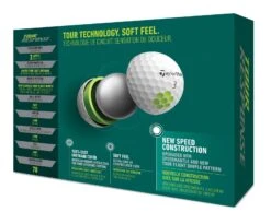 TaylorMade Tour Response Golf Balls | White 7 TaylorMade Tour Response Golf Balls | White -Elite Golf Gear Shop TM22BAL TA505 N7638401 TourResponse WHT GLB dz Tray v3