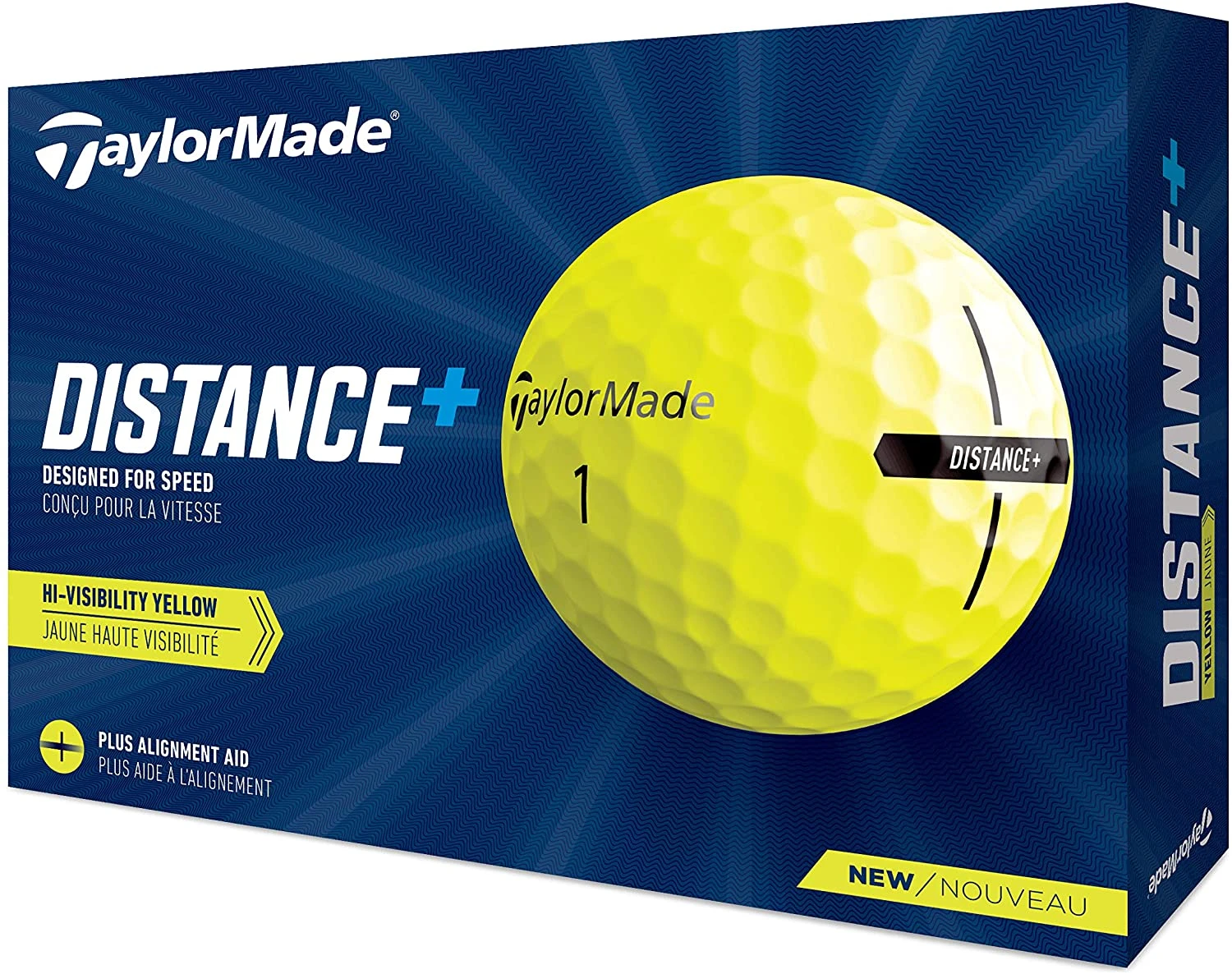 TaylorMade Distance Plus Golf Balls | Yellow 3 TaylorMade Distance Plus Golf Balls | Yellow