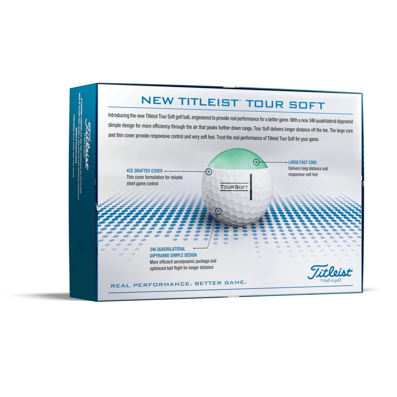 Titleist Tour Soft Golf Balls | White 4 Titleist Tour Soft Golf Balls | White - Image 2